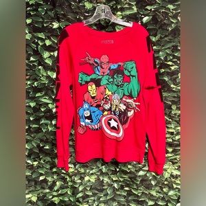 Marvel Super Hero Shirt Red Junior Unisex XL 15/17